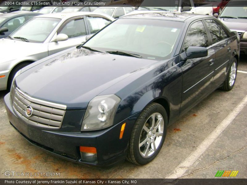 Blue Chip / Light Gray/Ebony 2004 Cadillac CTS Sedan