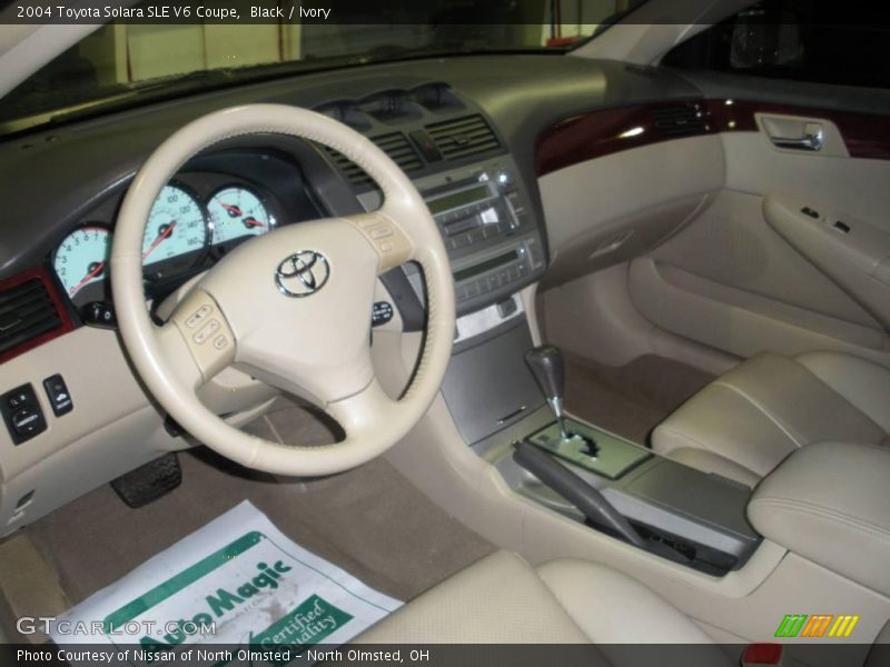 Black / Ivory 2004 Toyota Solara SLE V6 Coupe