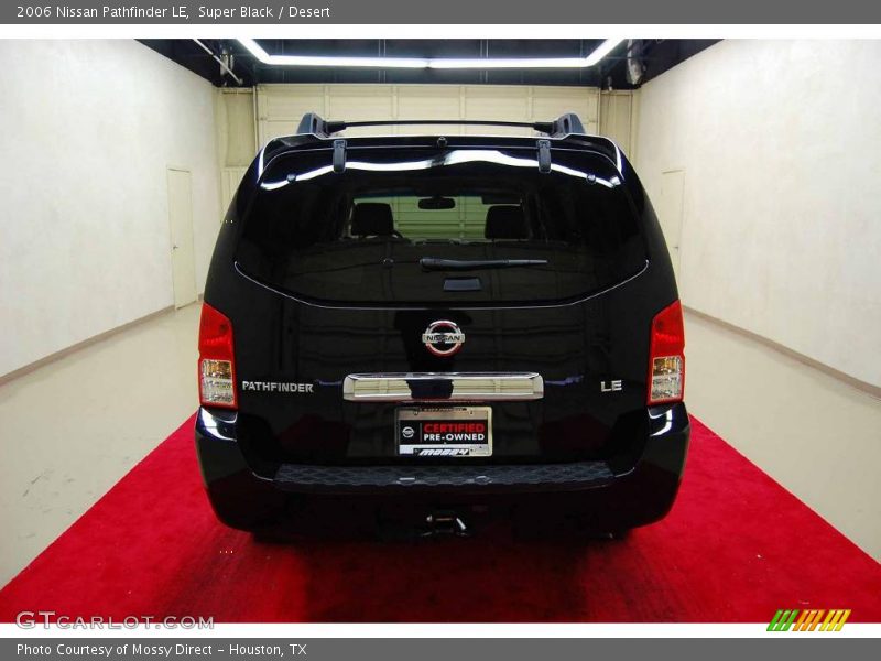 Super Black / Desert 2006 Nissan Pathfinder LE