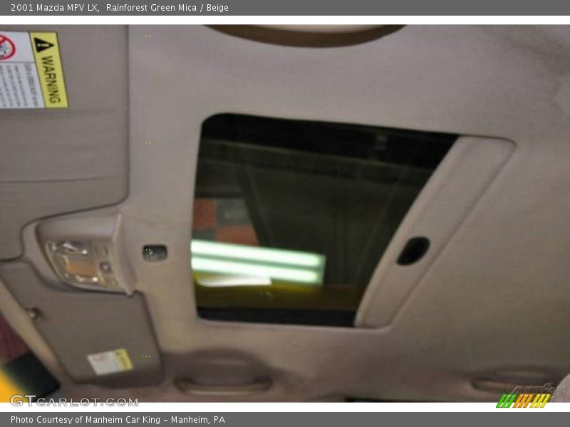Rainforest Green Mica / Beige 2001 Mazda MPV LX