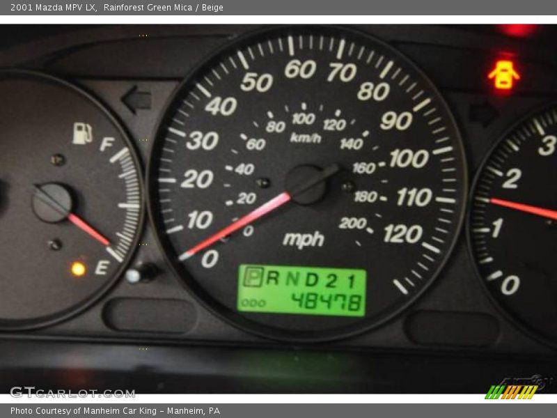 Rainforest Green Mica / Beige 2001 Mazda MPV LX