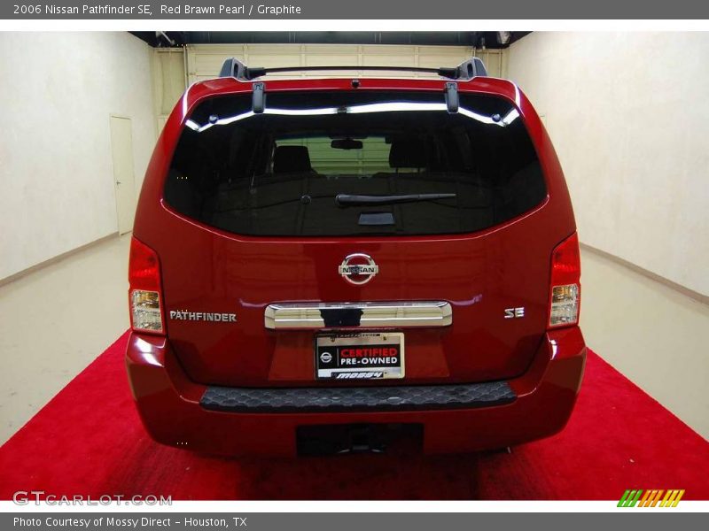 Red Brawn Pearl / Graphite 2006 Nissan Pathfinder SE