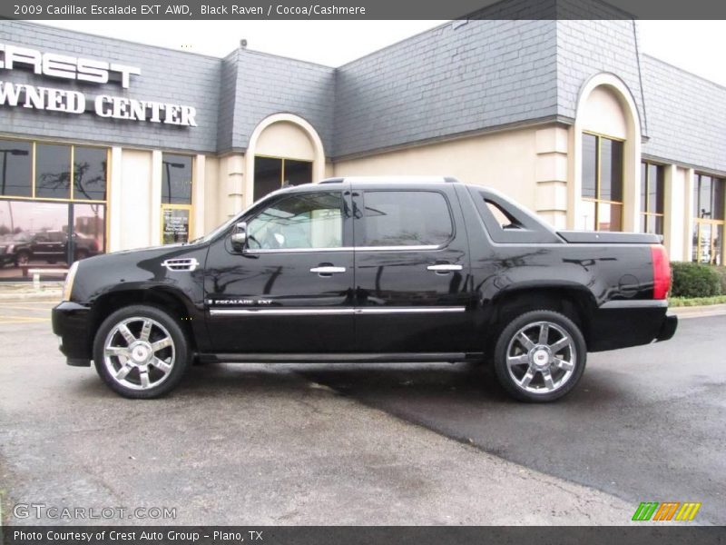 Black Raven / Cocoa/Cashmere 2009 Cadillac Escalade EXT AWD