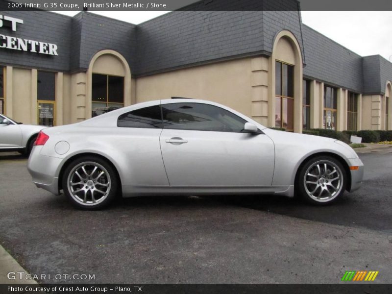 Brilliant Silver Metallic / Stone 2005 Infiniti G 35 Coupe