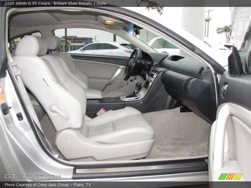 Brilliant Silver Metallic / Stone 2005 Infiniti G 35 Coupe