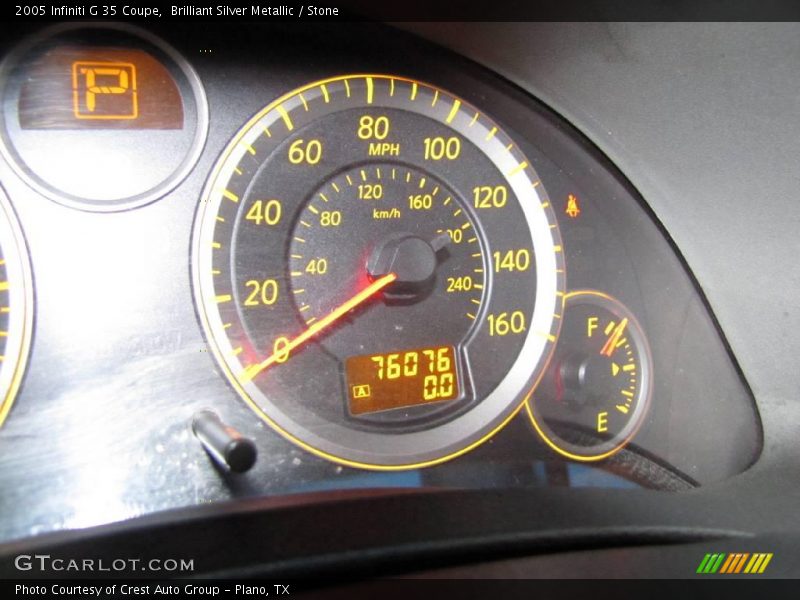 Brilliant Silver Metallic / Stone 2005 Infiniti G 35 Coupe