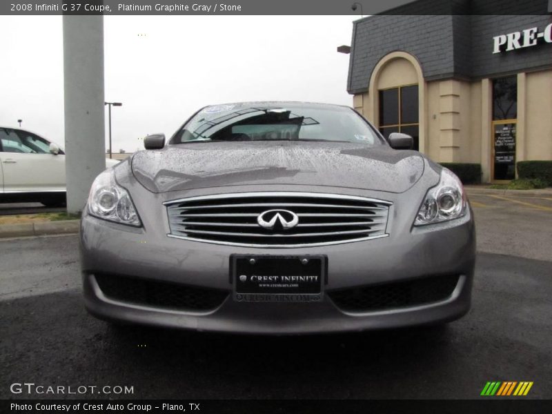 Platinum Graphite Gray / Stone 2008 Infiniti G 37 Coupe