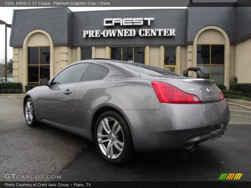 Platinum Graphite Gray / Stone 2008 Infiniti G 37 Coupe