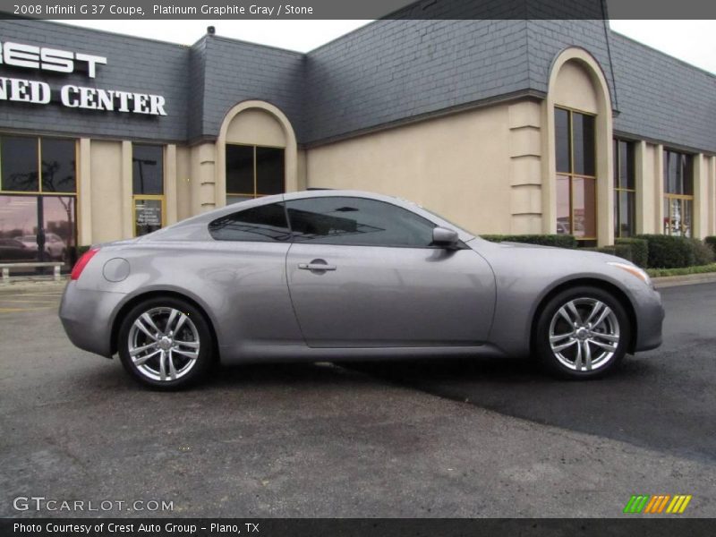 Platinum Graphite Gray / Stone 2008 Infiniti G 37 Coupe