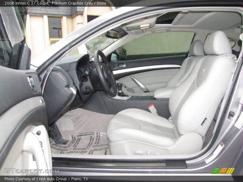 Platinum Graphite Gray / Stone 2008 Infiniti G 37 Coupe