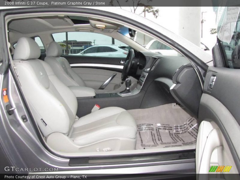 Platinum Graphite Gray / Stone 2008 Infiniti G 37 Coupe
