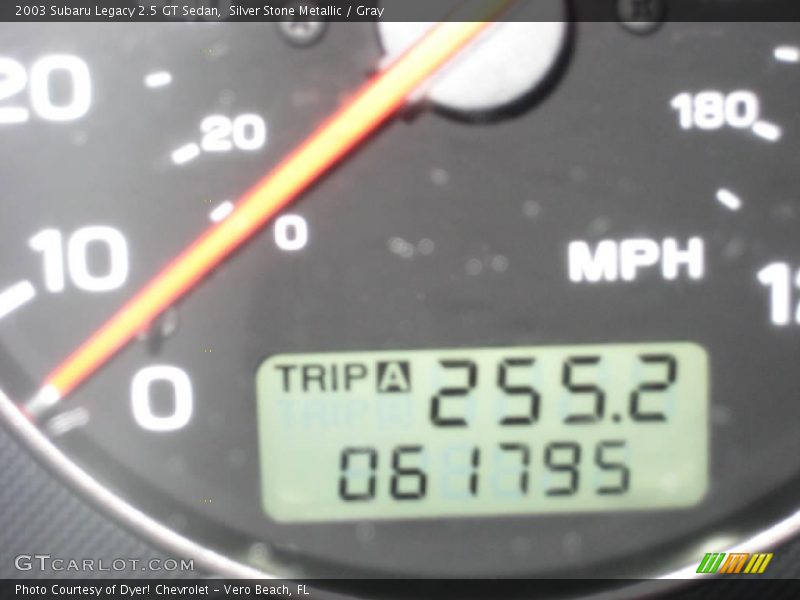 Silver Stone Metallic / Gray 2003 Subaru Legacy 2.5 GT Sedan