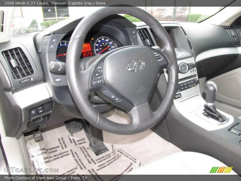 Platinum Graphite Gray / Stone 2008 Infiniti G 37 Coupe