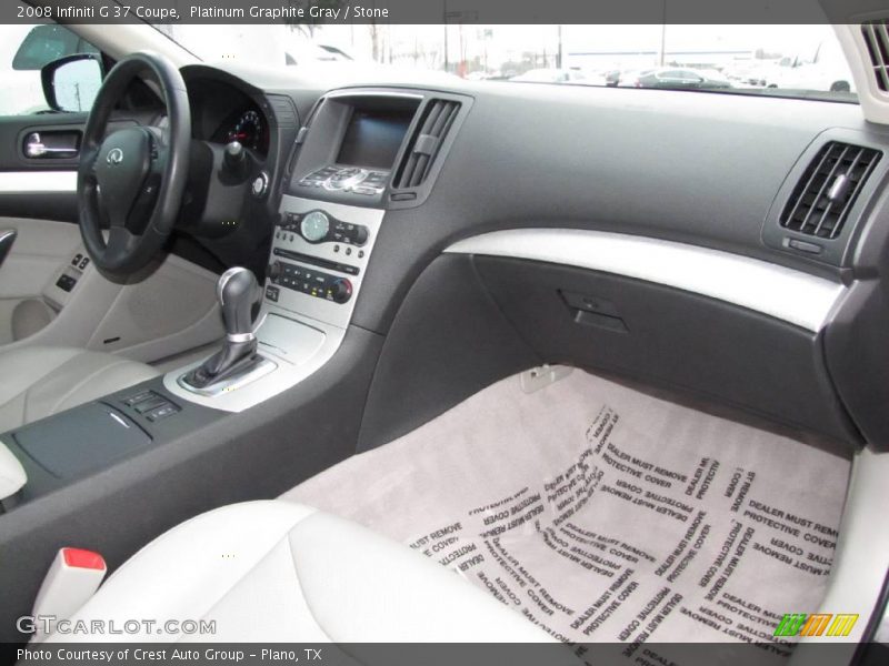 Platinum Graphite Gray / Stone 2008 Infiniti G 37 Coupe