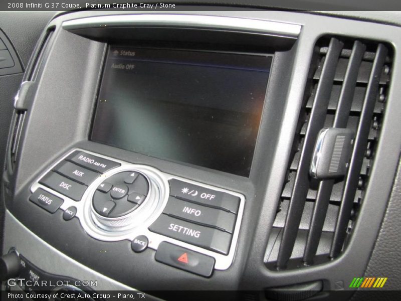 Platinum Graphite Gray / Stone 2008 Infiniti G 37 Coupe