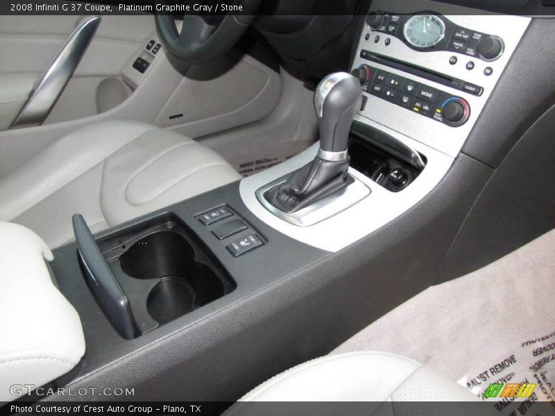 Platinum Graphite Gray / Stone 2008 Infiniti G 37 Coupe