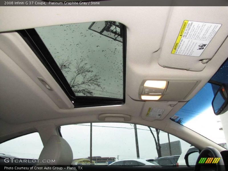Platinum Graphite Gray / Stone 2008 Infiniti G 37 Coupe