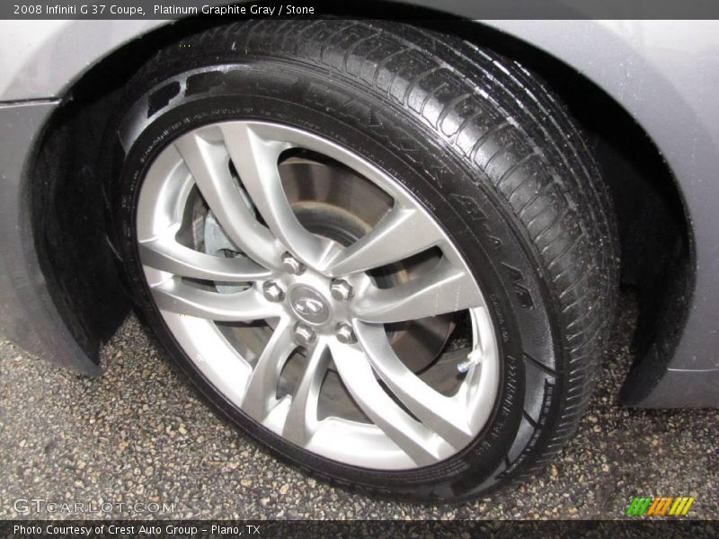 Platinum Graphite Gray / Stone 2008 Infiniti G 37 Coupe