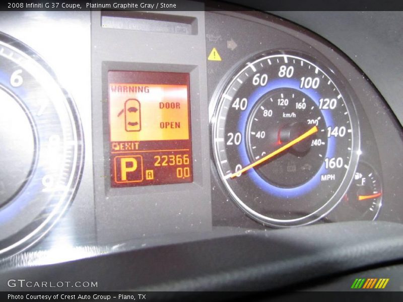 Platinum Graphite Gray / Stone 2008 Infiniti G 37 Coupe