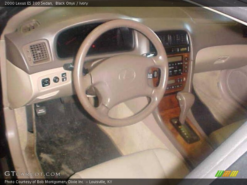 Black Onyx / Ivory 2000 Lexus ES 300 Sedan