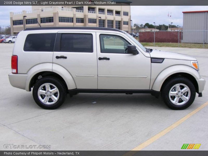 Light Graystone Pearl / Dark Khaki/Medium Khaki 2008 Dodge Nitro SLT
