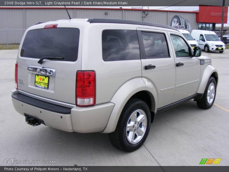 Light Graystone Pearl / Dark Khaki/Medium Khaki 2008 Dodge Nitro SLT