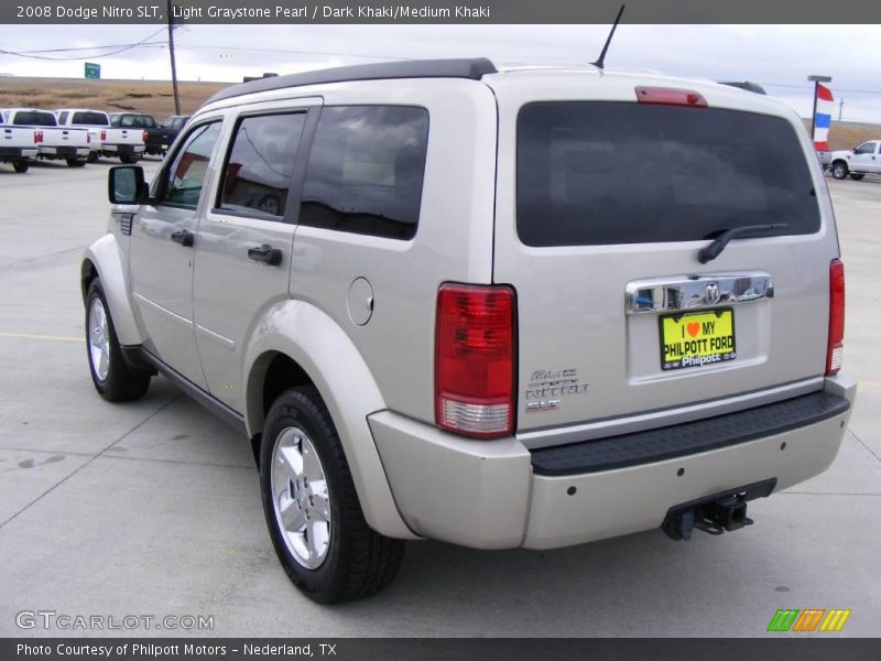 Light Graystone Pearl / Dark Khaki/Medium Khaki 2008 Dodge Nitro SLT