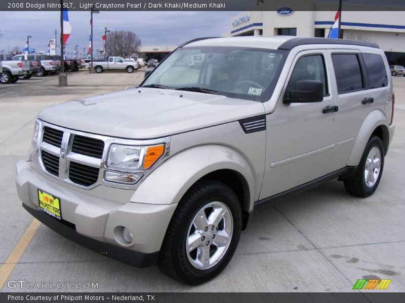 Light Graystone Pearl / Dark Khaki/Medium Khaki 2008 Dodge Nitro SLT