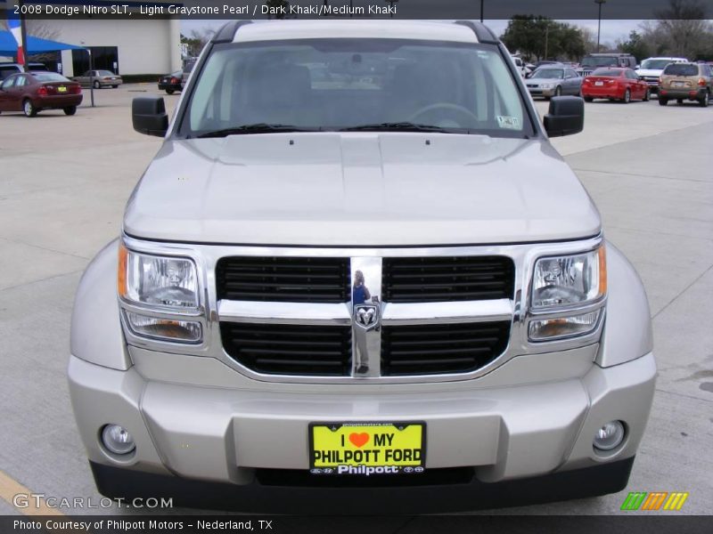 Light Graystone Pearl / Dark Khaki/Medium Khaki 2008 Dodge Nitro SLT