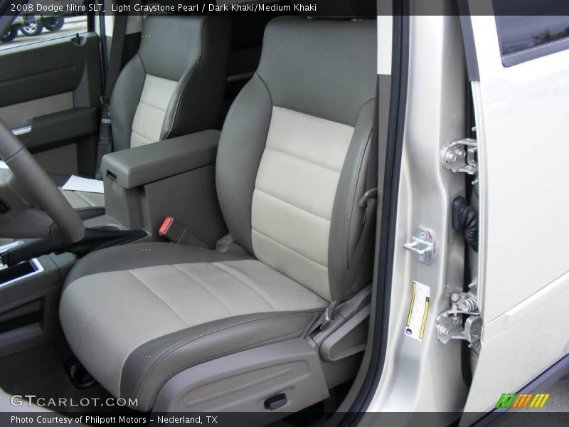 Light Graystone Pearl / Dark Khaki/Medium Khaki 2008 Dodge Nitro SLT