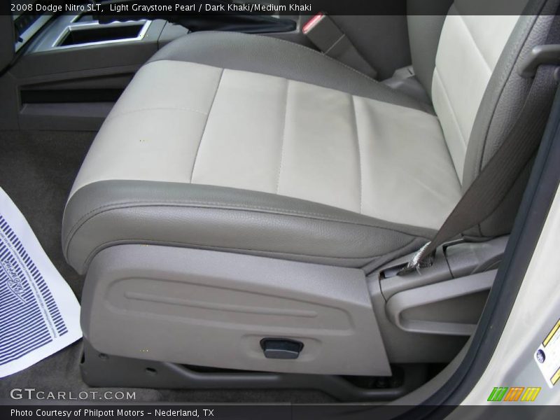 Light Graystone Pearl / Dark Khaki/Medium Khaki 2008 Dodge Nitro SLT