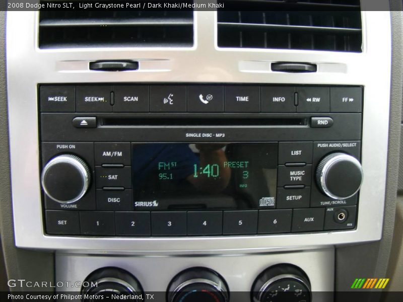 Light Graystone Pearl / Dark Khaki/Medium Khaki 2008 Dodge Nitro SLT