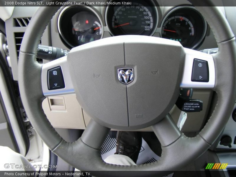 Light Graystone Pearl / Dark Khaki/Medium Khaki 2008 Dodge Nitro SLT
