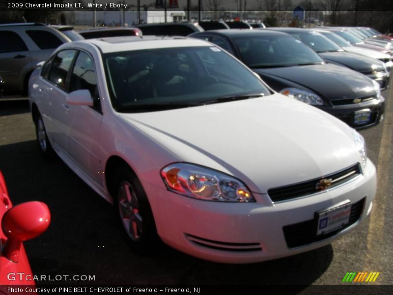 White / Ebony 2009 Chevrolet Impala LT