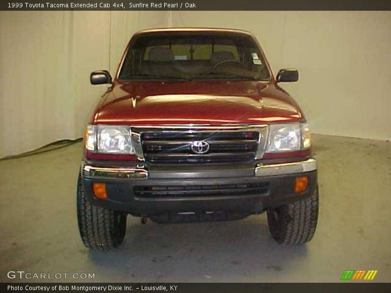 Sunfire Red Pearl / Oak 1999 Toyota Tacoma Extended Cab 4x4