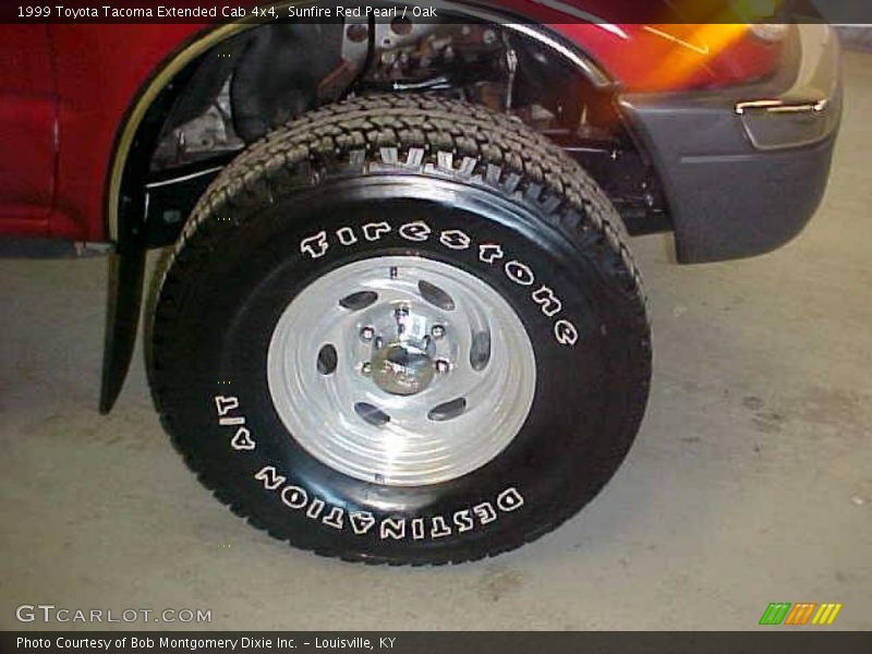 Sunfire Red Pearl / Oak 1999 Toyota Tacoma Extended Cab 4x4