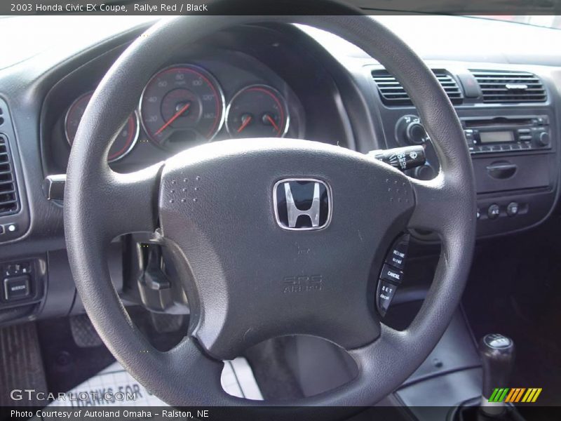 Rallye Red / Black 2003 Honda Civic EX Coupe