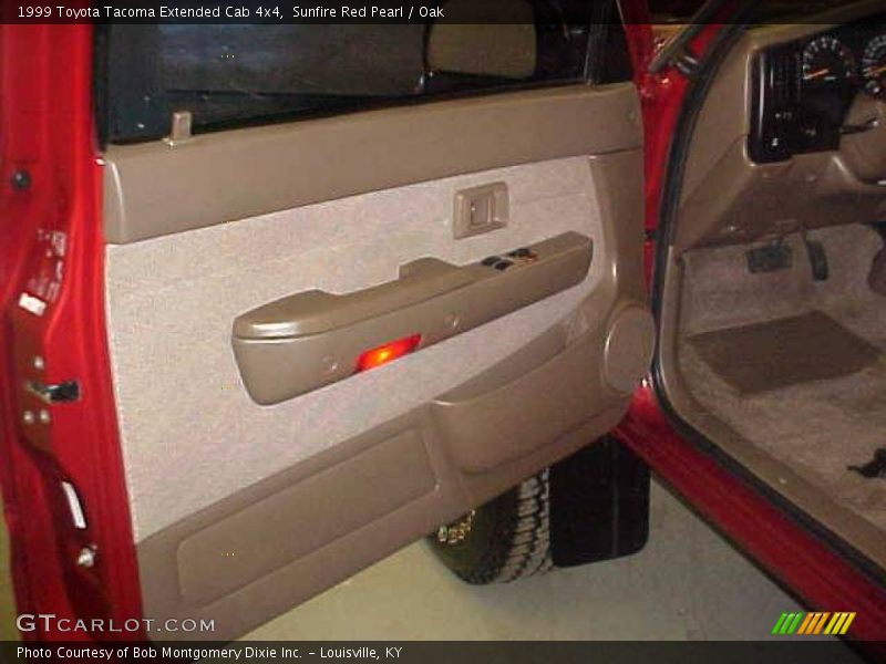 Sunfire Red Pearl / Oak 1999 Toyota Tacoma Extended Cab 4x4