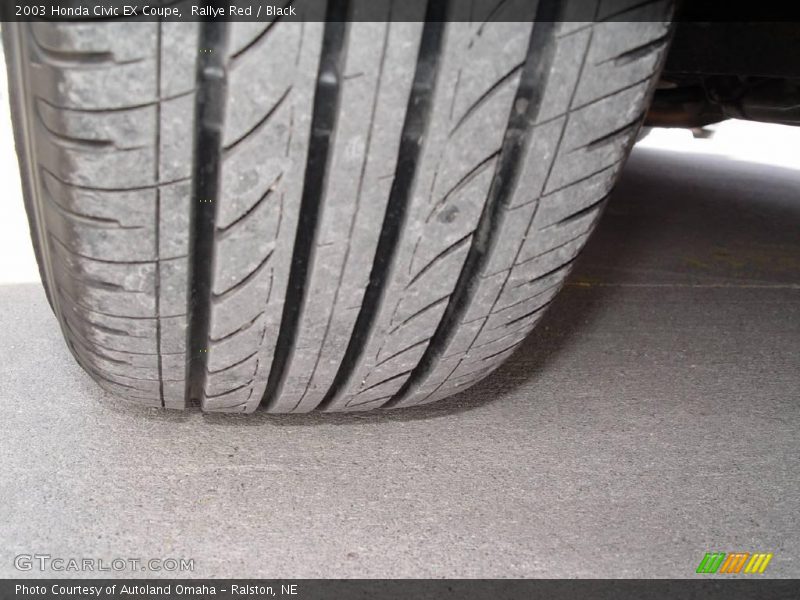 Rallye Red / Black 2003 Honda Civic EX Coupe