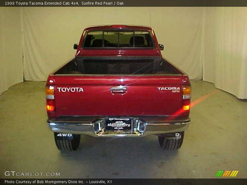 Sunfire Red Pearl / Oak 1999 Toyota Tacoma Extended Cab 4x4
