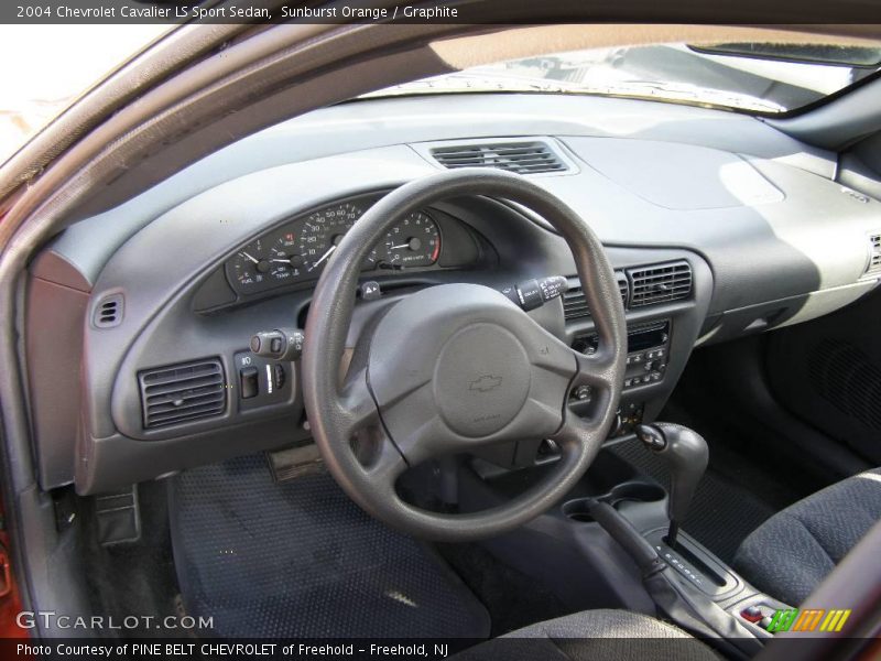 Sunburst Orange / Graphite 2004 Chevrolet Cavalier LS Sport Sedan