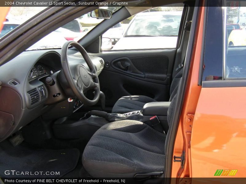 Sunburst Orange / Graphite 2004 Chevrolet Cavalier LS Sport Sedan