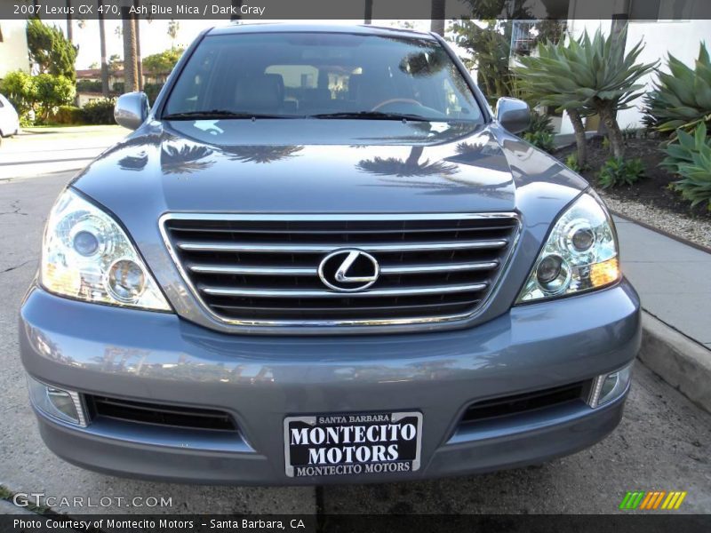 Ash Blue Mica / Dark Gray 2007 Lexus GX 470