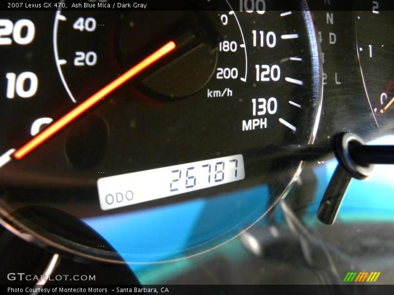 Ash Blue Mica / Dark Gray 2007 Lexus GX 470