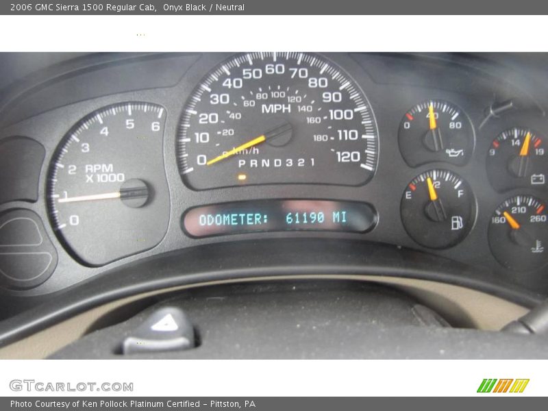Onyx Black / Neutral 2006 GMC Sierra 1500 Regular Cab