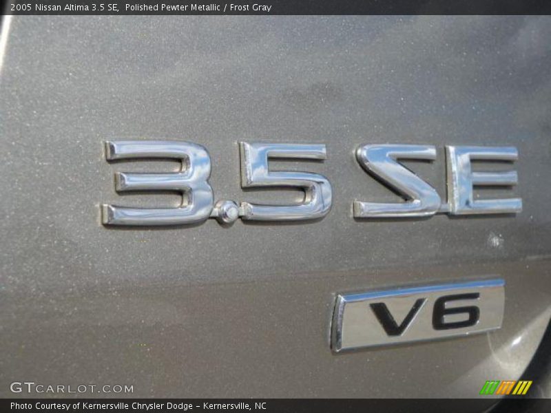 Polished Pewter Metallic / Frost Gray 2005 Nissan Altima 3.5 SE