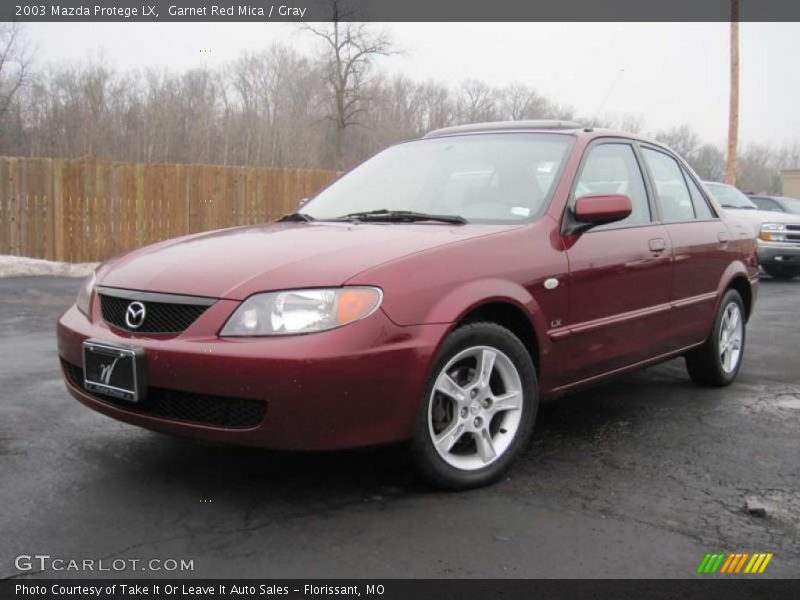 Garnet Red Mica / Gray 2003 Mazda Protege LX