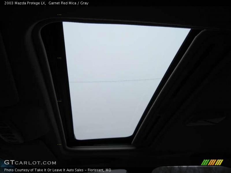 Garnet Red Mica / Gray 2003 Mazda Protege LX