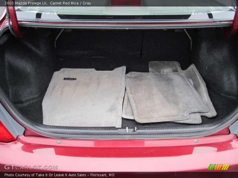 Garnet Red Mica / Gray 2003 Mazda Protege LX