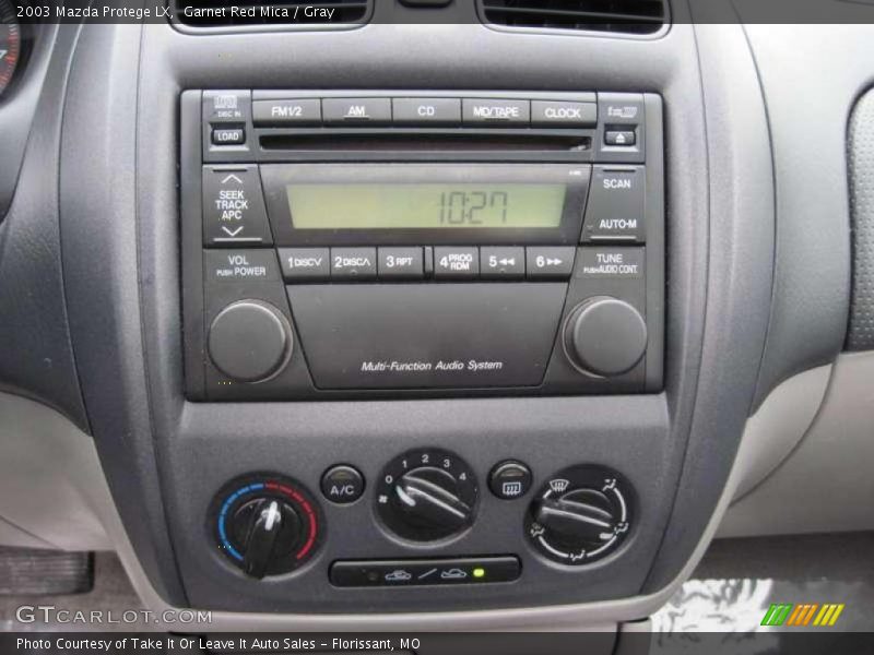 Garnet Red Mica / Gray 2003 Mazda Protege LX